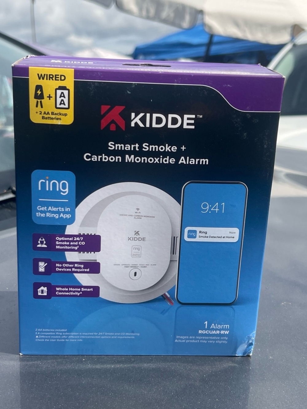 Kidde Smart Smoke + Carbon Monoxide Alarm - White